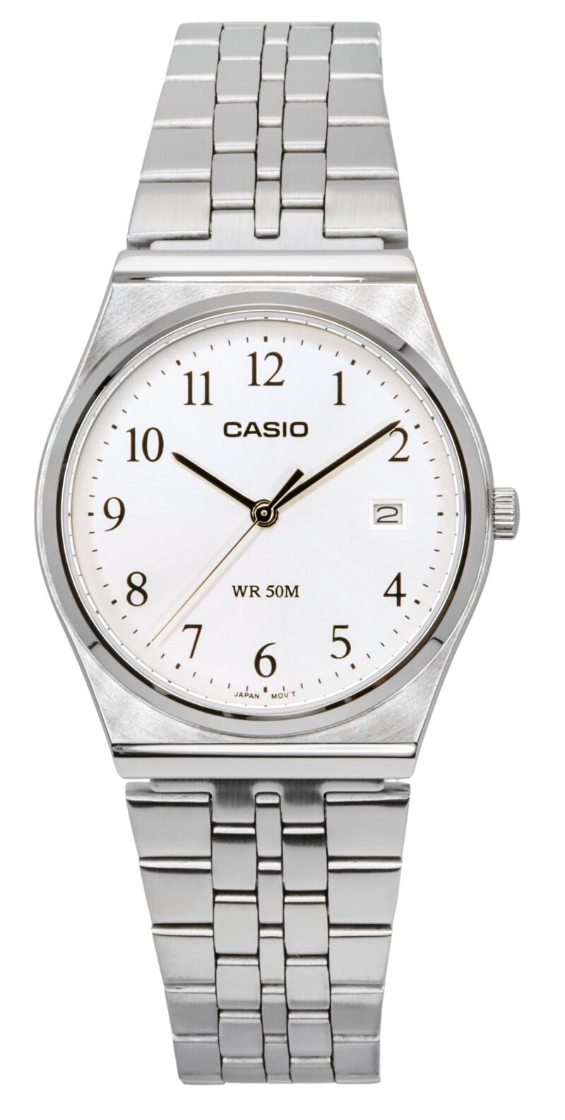 Casio Standard Analog Stainless Steel White Dial Quartz MTP-B145D-7B Men's Watch