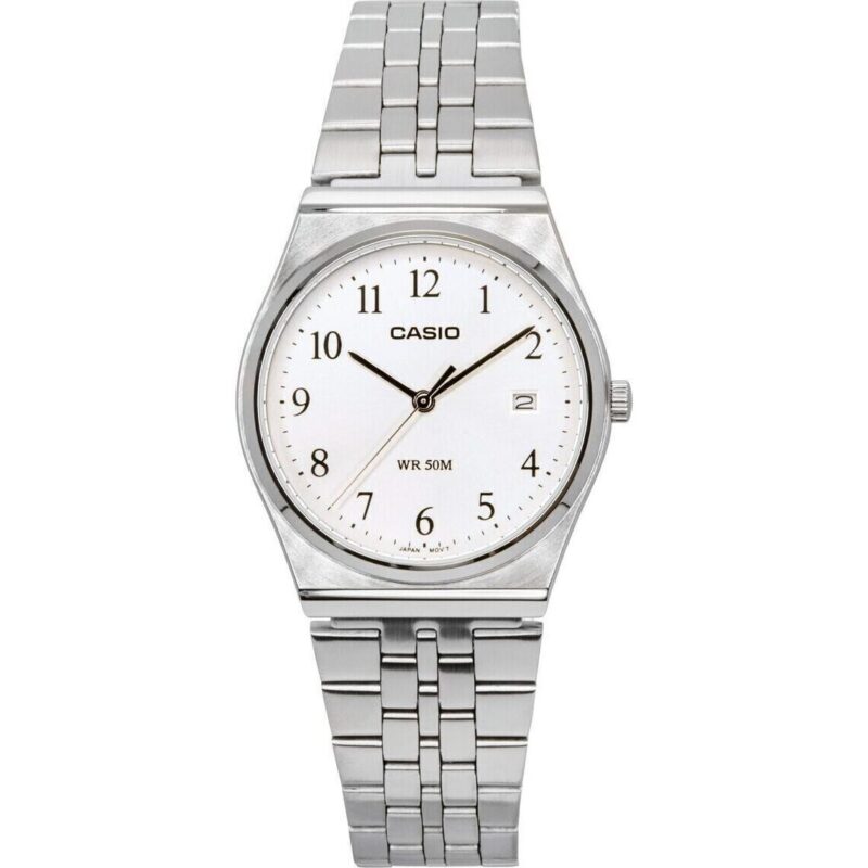 Casio Standard Analog Stainless Steel White Dial Quartz MTP-B145D-7B Men's Watch Casio Standard Analog Stainless Steel White Dial Quartz MTP-B145D-7B Men's Watch