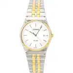 Casio Analog Two Tone Stainless Steel White Dial Quartz MTP-B145SG-7AV Men's Watch