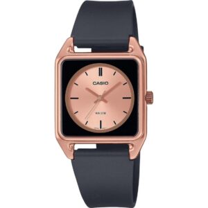 Casio Standard Analog Resin Strap Rose Gold Dial Quartz MTP-B170-5EV Men's Watch