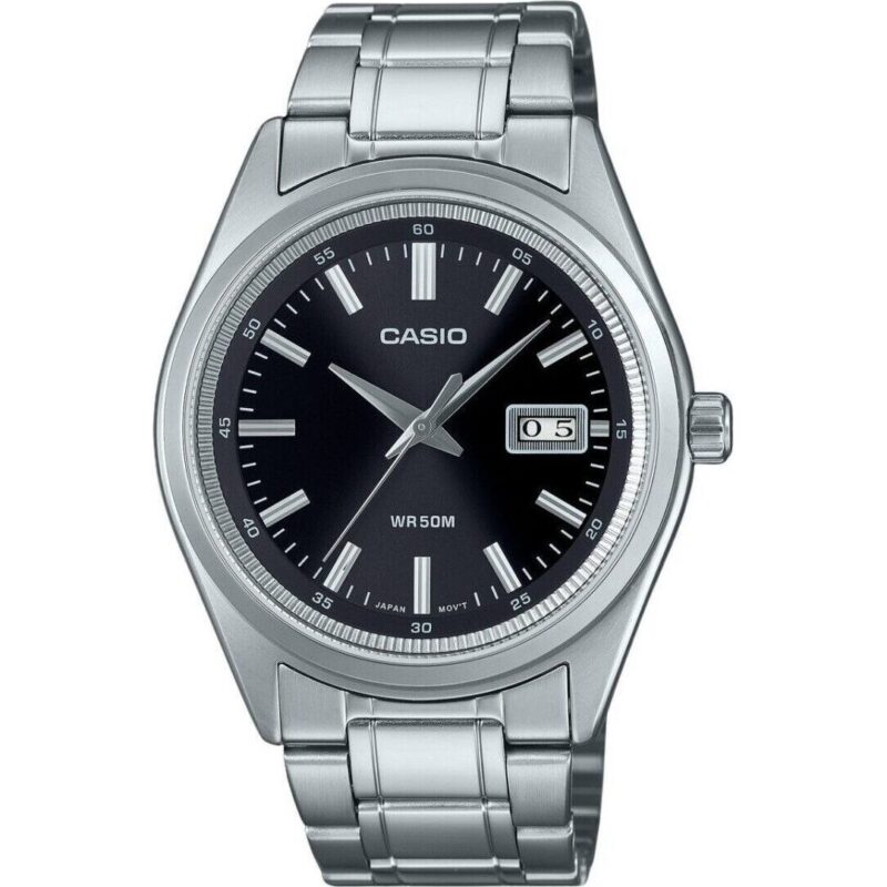 Casio Standard Analog Stainless Steel Black Dial Quartz MTP-B180D-1A1V Men's Watch