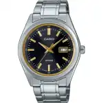 Casio Standard Analog Stainless Steel Black Dial Quartz MTP-B180D-1A2V Men's Watch