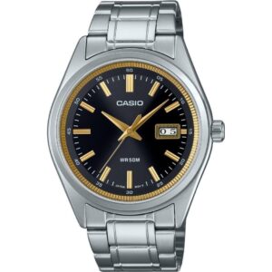 Casio Standard Analog Stainless Steel Black Dial Quartz MTP-B180D-1A2V Men's Watch