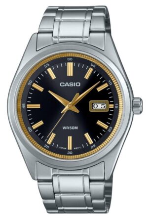 Casio Standard Analog Stainless Steel Black Dial Quartz MTP-B180D-1A2V Men's Watch