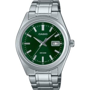 Casio Standard Analog Stainless Steel Green Dial Quartz MTP-B180D-3AV Men's Watch