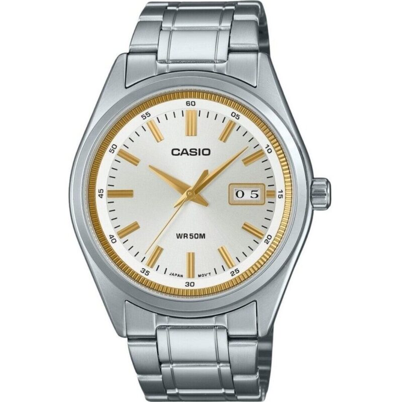 Casio Standard Analog Stainless Steel Silver Dial Quartz MTP-B180D-7AV Men's Watch