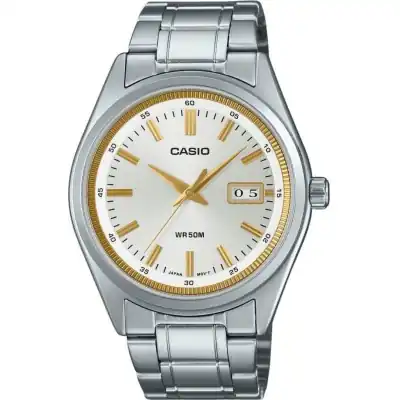 Casio Standard Analog Stainless Steel Silver Dial Quartz MTP-B180D-7AV Men's Watch