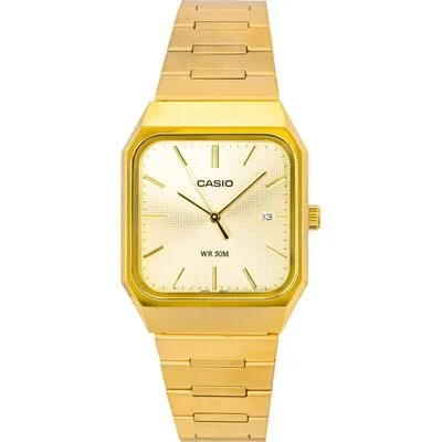 Casio Standard Analog Stainless Steel Gold Dial Quartz MTP-B185G-9AV Men's Watch