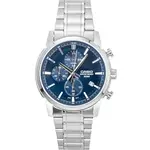 Casio Analog Chronograph Stainless Steel Blue Dial Quartz MTP-E510D-2A2V Men's Watch