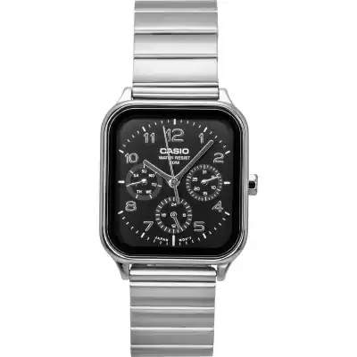 Casio Standard Analog Stainless Steel Black Dial Quartz MTP-M306D-1AV Men's Watch