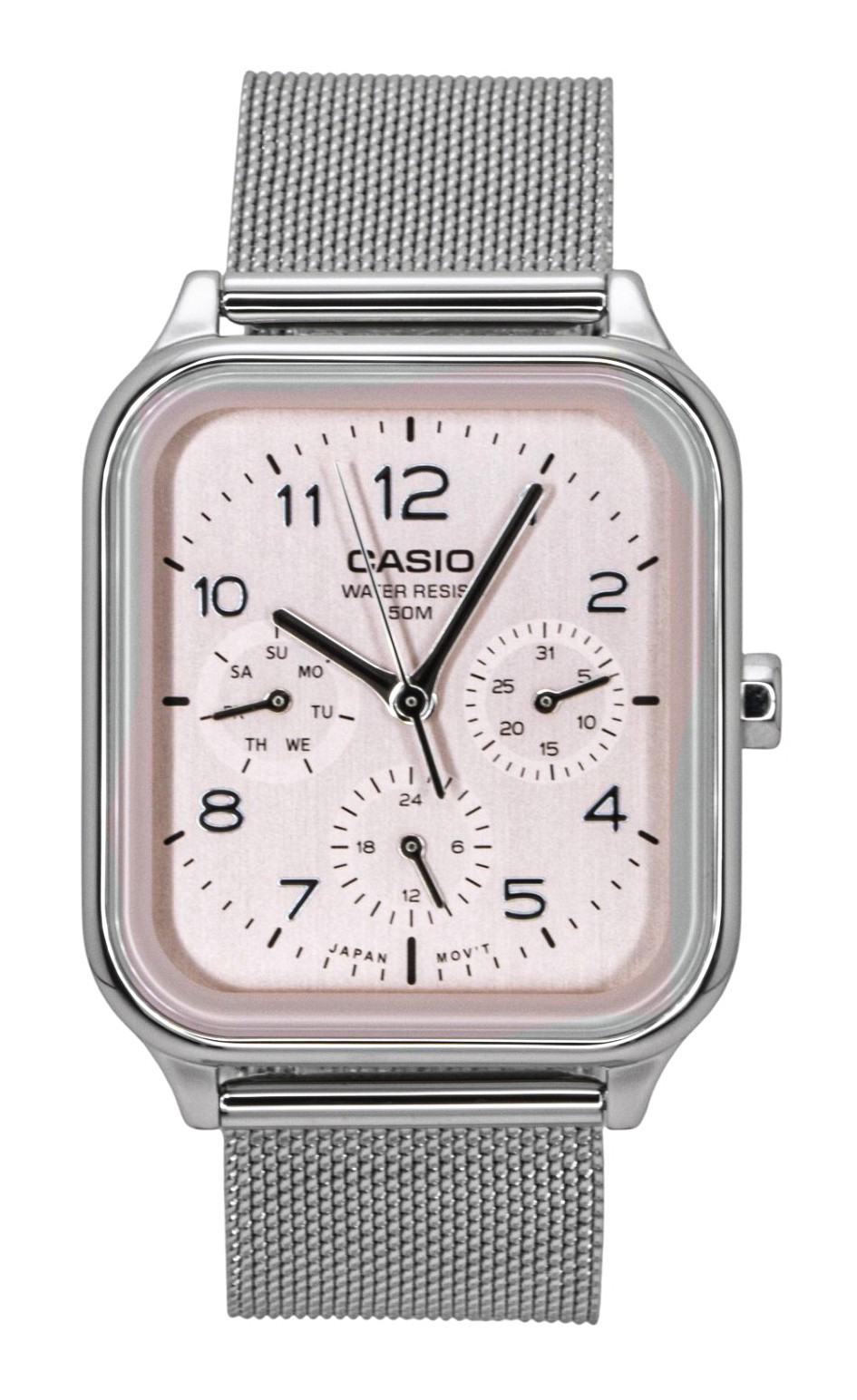 Casio Standard Analog Stainless Steel Salmon Dial Quartz MTP-M306M-4AV Men's Watch