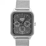 Casio Standard Analog Stainless Steel Grey Dial Quartz MTP-M306M-8AV Men's Watch