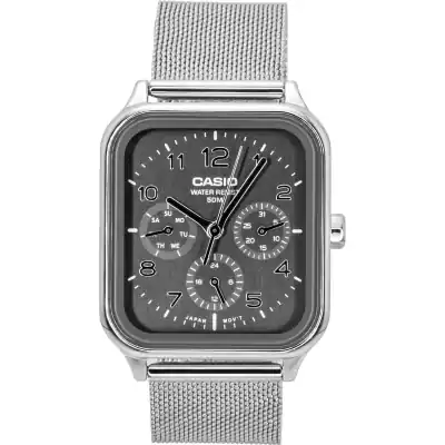 Casio Standard Analog Stainless Steel Grey Dial Quartz MTP-M306M-8AV Men's Watch