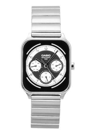 Casio Standard Analog Stainless Steel Black And White Dial Quartz MTP-M307D-1BV Men's Watch