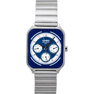 Casio Standard Analog Stainless Steel Blue And White Dial Quartz MTP-M307D-2BV Men's Watch