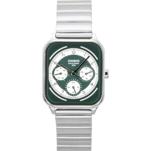 Casio Standard Analog Stainless Steel Green And White Dial Quartz MTP-M307D-3BV Men's Watch