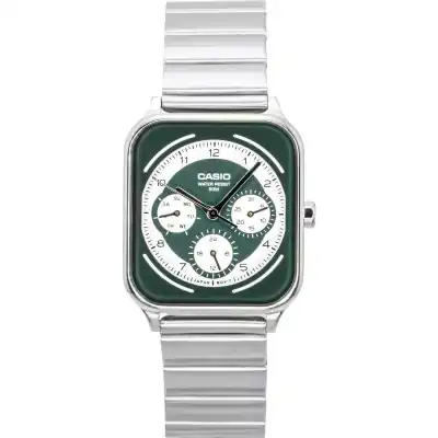 Casio Standard Analog Stainless Steel Green And White Dial Quartz MTP-M307D-3BV Men's Watch