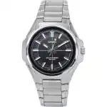 Casio Standard Analog Stainless Steel Black Dial Solar Powered MTP-RS100D-1A Men's Watch