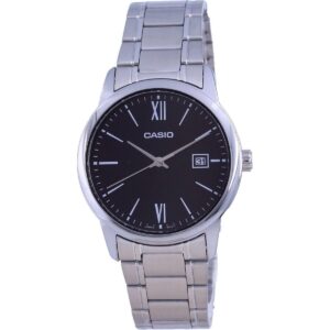 Casio Black Dial Stainless Steel Analog Quartz MTP-V002D-1B3 MTPV002D-1 Men's Watch