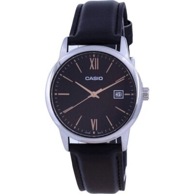 Casio Black Dial Stainless Steel Analog Quartz MTP-V002L-1B3 MTPV002L-1 Men's Watch
