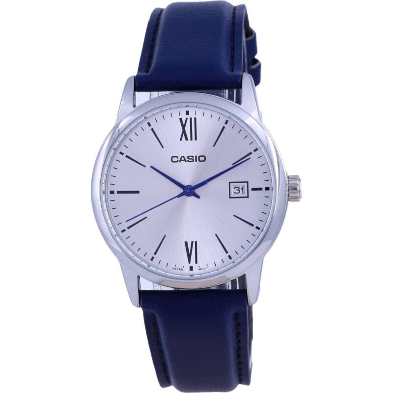 Casio Silver Dial Stainless Steel Analog Quartz MTP-V002L-2B3 MTPV002L-2 Men's Watch