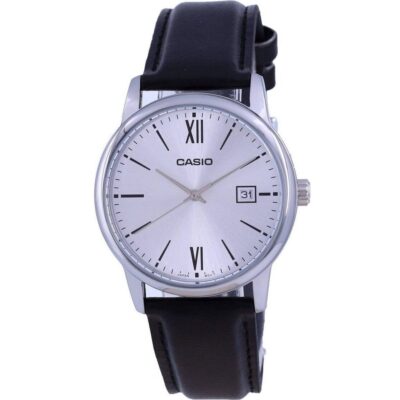 Casio Silver Dial Stainless Steel Analog Quartz Mtp-v002l-7b3 Mtpv002l-7 Men's Watch