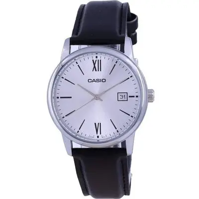 Casio Silver Dial Stainless Steel Analog Quartz MTP-V002L-7B3 MTPV002L-7 Men's Watch