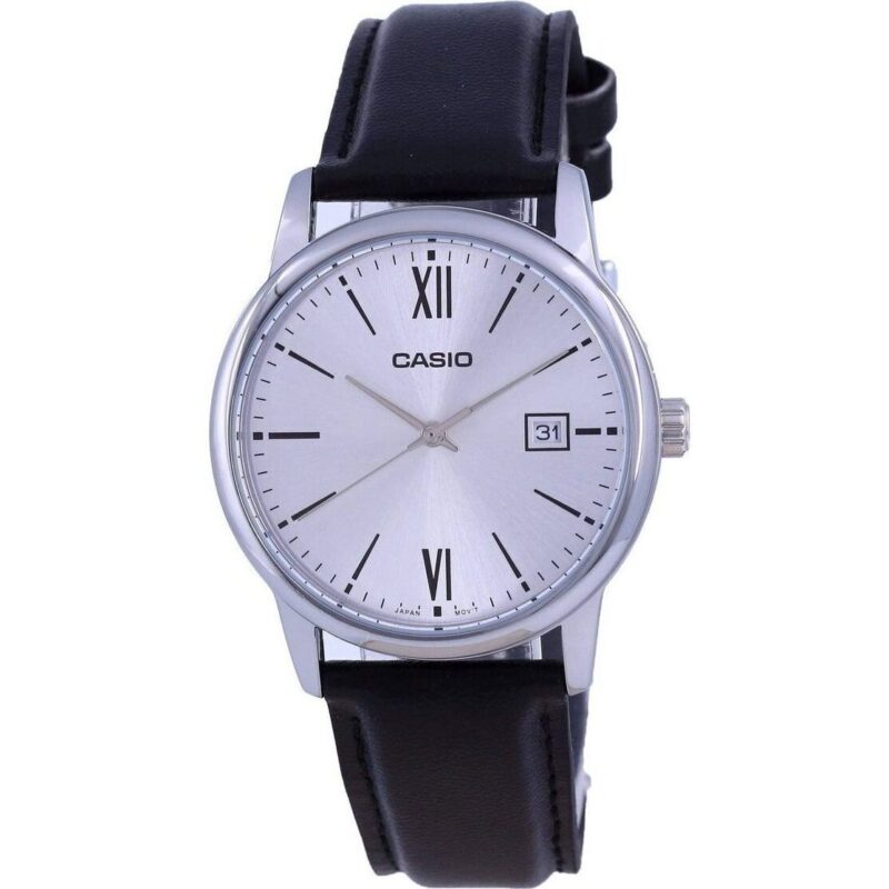 Casio Silver Dial Stainless Steel Analog Quartz Mtp-v002l-7b3 Mtpv002l-7 Men's Watch