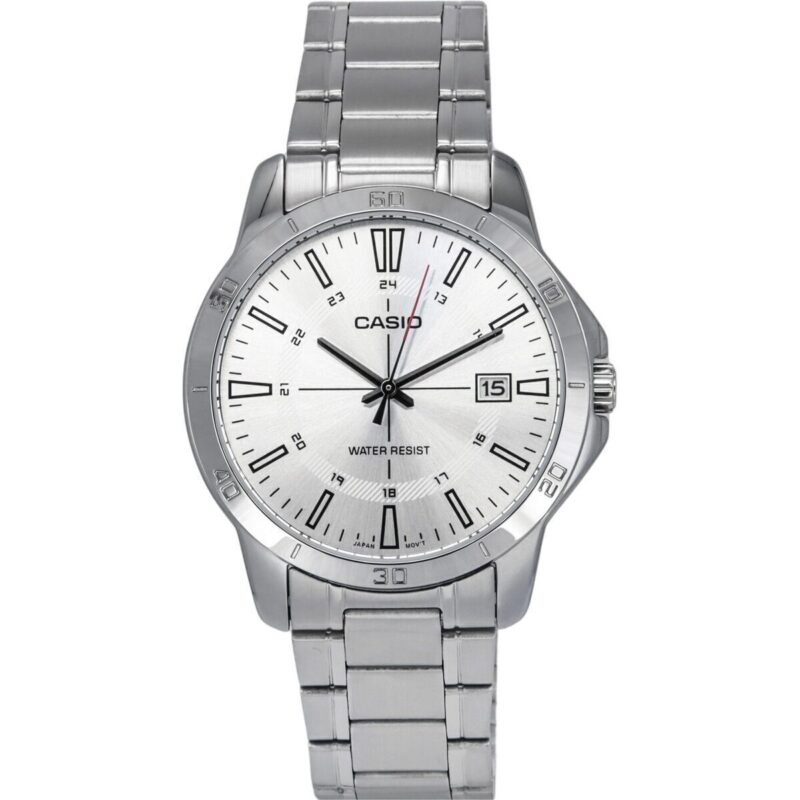 Casio Standard Analog Stainless Steel Silver Dial Quartz MTP-V004D-7C Men's Watch