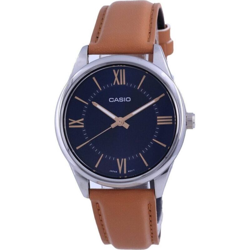 Casio Blue Dial Stainless Steel Analog Quartz MTP-V005L-2B5 MTPV005L-2 Men's Watch