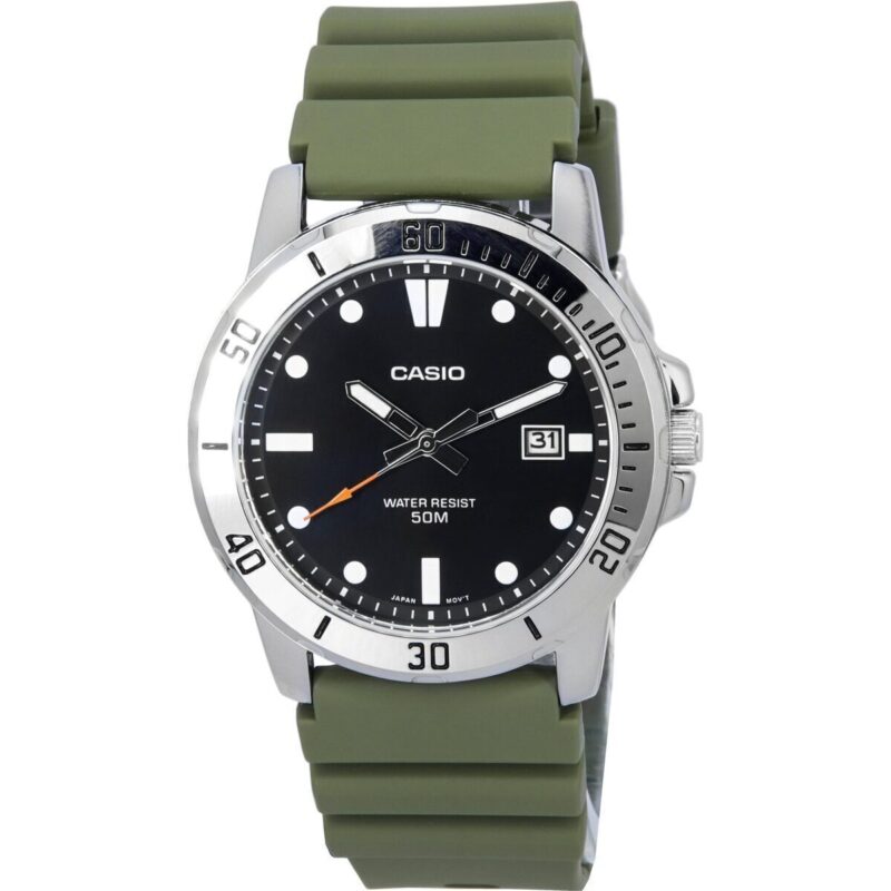 Casio Standard Analog Resin Strap Black Dial Quartz MTP-VD01-3E MTPVD01-3E Men's Watch Casio Standard Analog Resin Strap Black Dial Quartz MTP-VD01-3E MTPVD01-3E Men's Watch