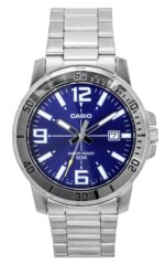 Casio Enticer Analog Stainless Steel Blue Dial Quartz MTP-VD01D-2BV Men's Watch