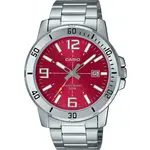Casio Standard Analog Stainless Steel Red Dial Quartz MTP-VD01D-4BV Men's Watch
