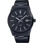 Casio Standard Analog Black Ion Plated Stainless Steel Black Dial Quartz MTP-VD03B-1A Men's Watch