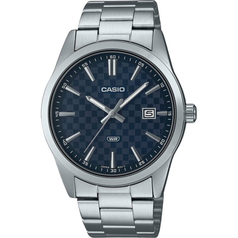 Casio Enticer Analog Stainless Steel Blue Dial Quartz MTP-VD03D-2A Men's Watch