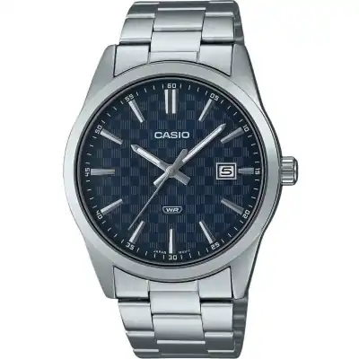 Casio Enticer Analog Stainless Steel Blue Dial Quartz MTP-VD03D-2A Men's Watch