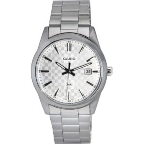 Casio Analog Stainless Steel Silver Dial Quartz MTP-VD03D-7A MTPVD03D-7 Men's Watch