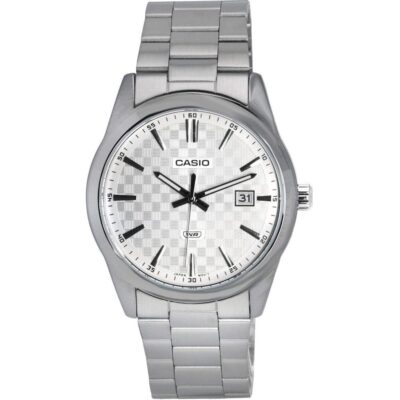 Casio Analog Stainless Steel Silver Dial Quartz MTP-VD03D-7A MTPVD03D-7 Men's Watch