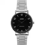 Casio Standard Analog Stainless Steel Black Dial Quartz MTP-VT03D-1B Men's Watch