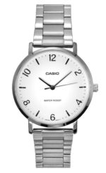 Casio Standard Analog Stainless Steel White Dial Quartz MTP-VT03D-7B Men's Watch