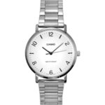 Casio Standard Analog Stainless Steel White Dial Quartz MTP-VT03D-7B Men's Watch