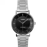 Casio Standard Analog Stainless Steel Black Dial Quartz MTP-VT04D-1E Men's Watch