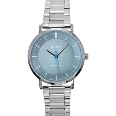 Casio Standard Analog Stainless Steel Grey Dial Quartz MTP-VT04D-8E Men's Watch