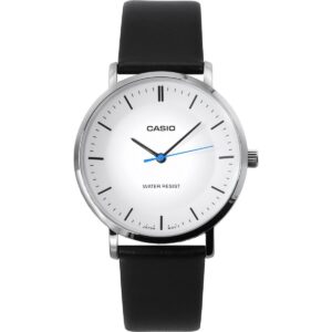 Casio Standard Analog Leather Strap White Dial Quartz MTP-VT04L-7E Men's Watch