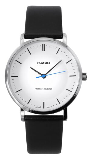 Casio Standard Analog Leather Strap White Dial Quartz MTP-VT04L-7E Men's Watch