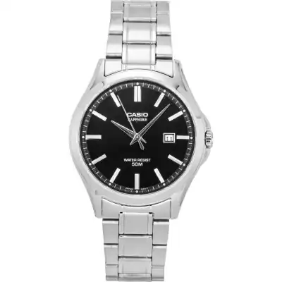 Casio Standard Analog Stainless Steel Black Dial Quartz MTS-115D-1AV Men's Watch