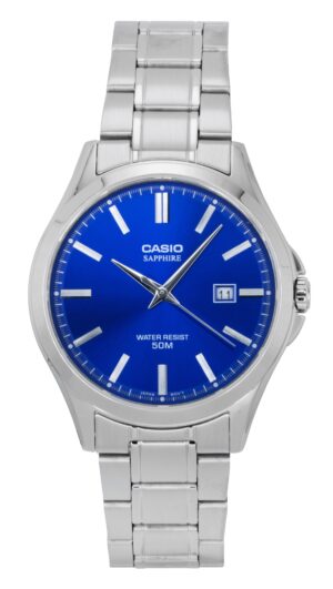 Casio Standard Analog Stainless Steel Blue Dial Quartz MTS-115D-2A1V Men's Watch