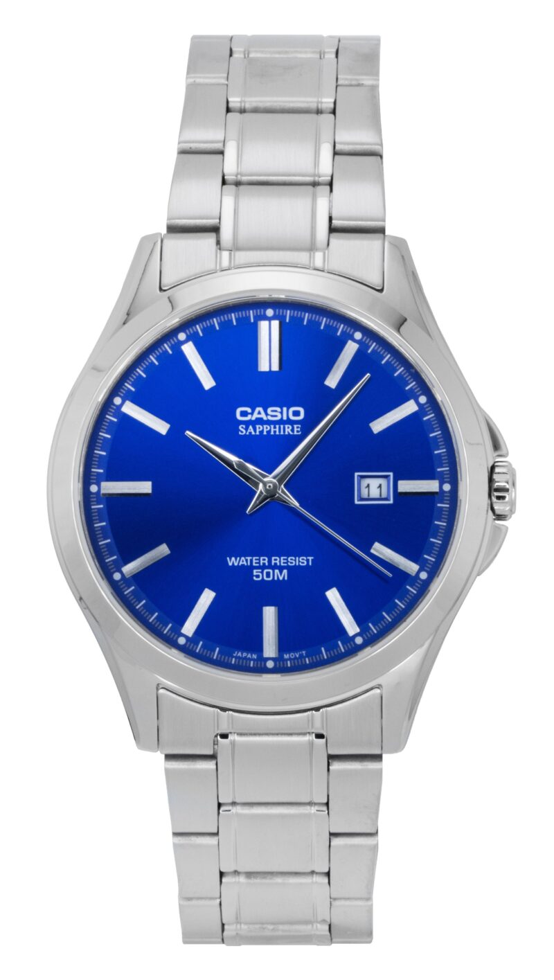 Casio Standard Analog Stainless Steel Blue Dial Quartz MTS-115D-2A1V Men's Watch Casio Standard Analog Stainless Steel Blue Dial Quartz MTS-115D-2A1V Men's Watch