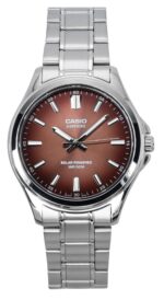 Casio Standard Analog Stainless Steel Brown Dial Solar MTS-RS100D-5A Men's Watch