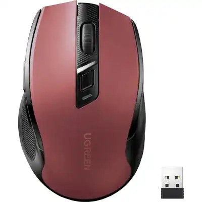 UGreen MU006 2.4GHz Wireless Optical Mouse - Red